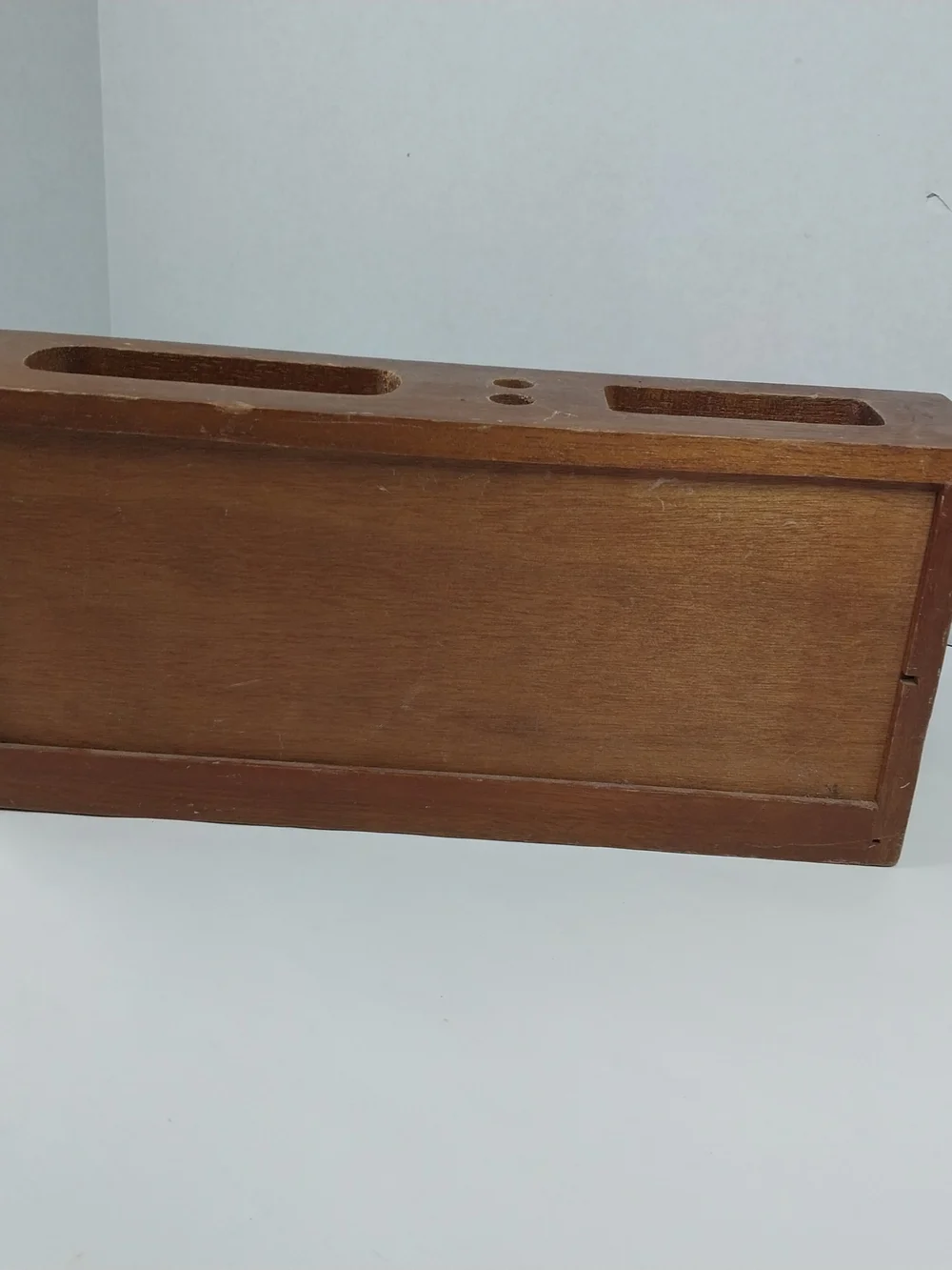 Wood Desk Secretary Pull Out Drawer Pen & Envelope Slots Organizer 10.5x5.5x5”